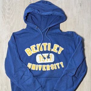 Bentley University Blue and Yellow Appliqué Hoodie